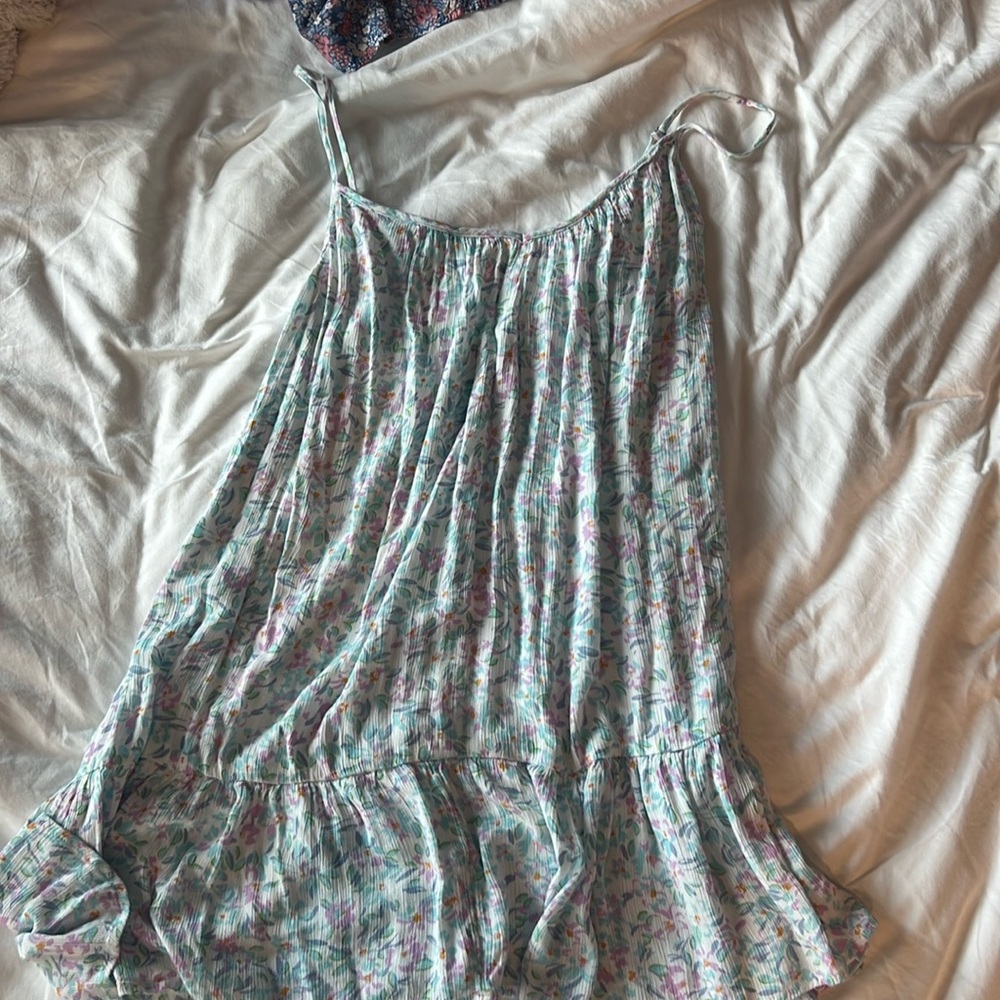 Blue floral mini BillaBong dress